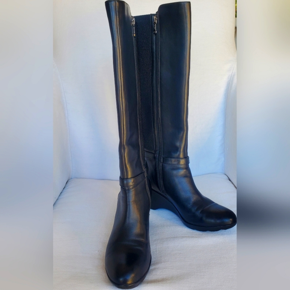 BLONDO 'Laina' waterproof tall riding boots Size 6.5 black